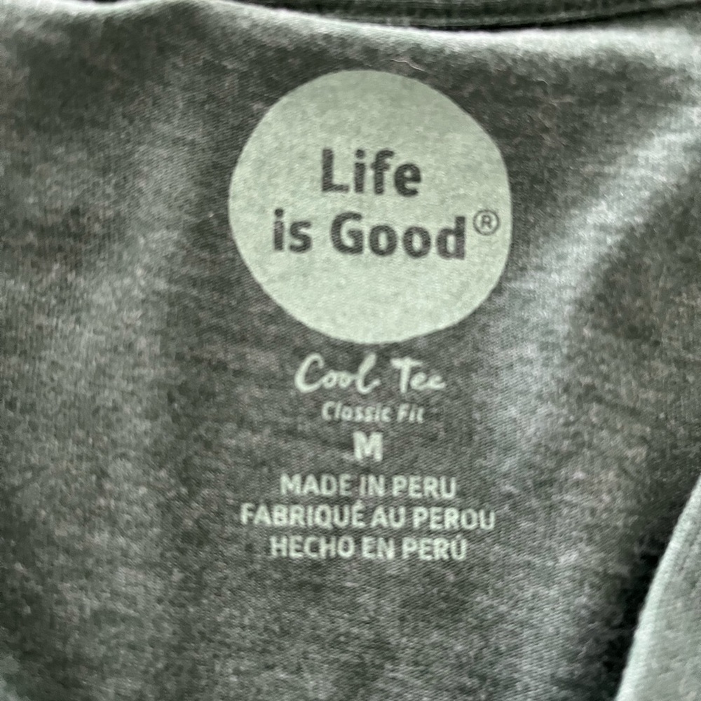 Lot of 2 MSU V-Neck LIFE IS GOOD Tees, Medium - Picture 10 of 12